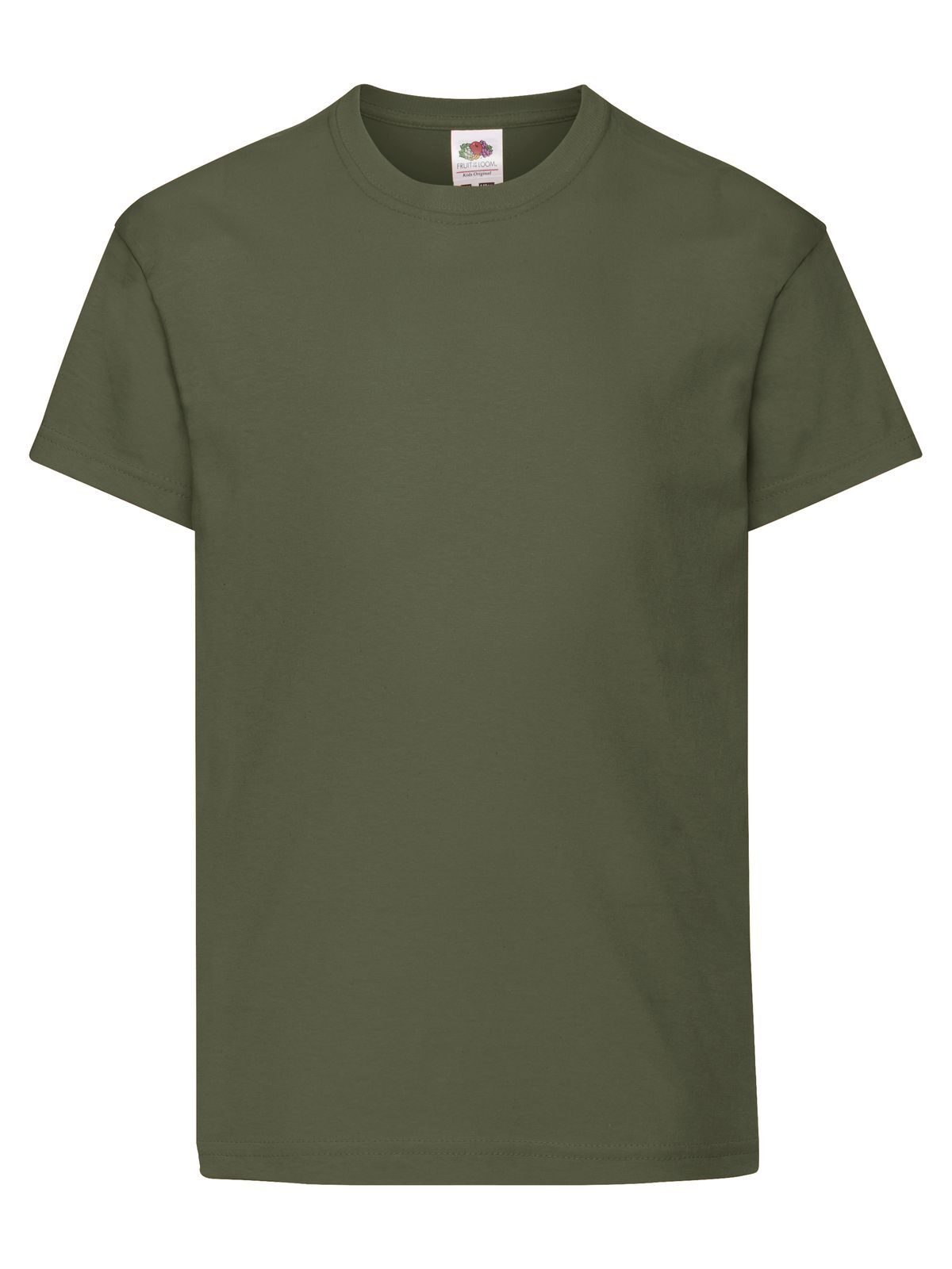 Original T Kinder T-Shirt – Fruit of the Loom – Farbe classic olive – individuell veredelbar