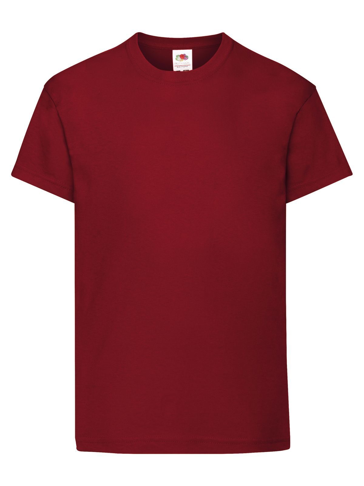 Original T Kinder T-Shirt – Fruit of the Loom – Farbe brick red – individuell veredelbar