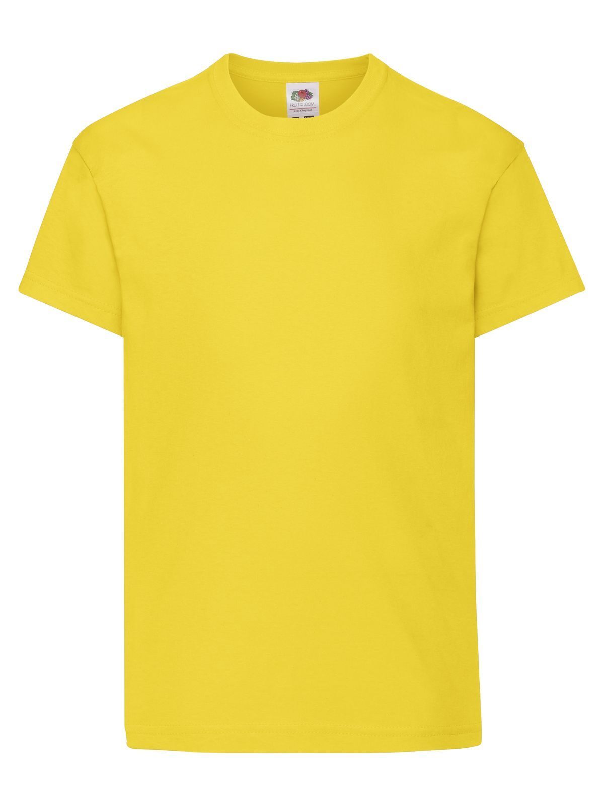 Original T Kinder T-Shirt – Fruit of the Loom – Farbe Gelb – individuell veredelbar