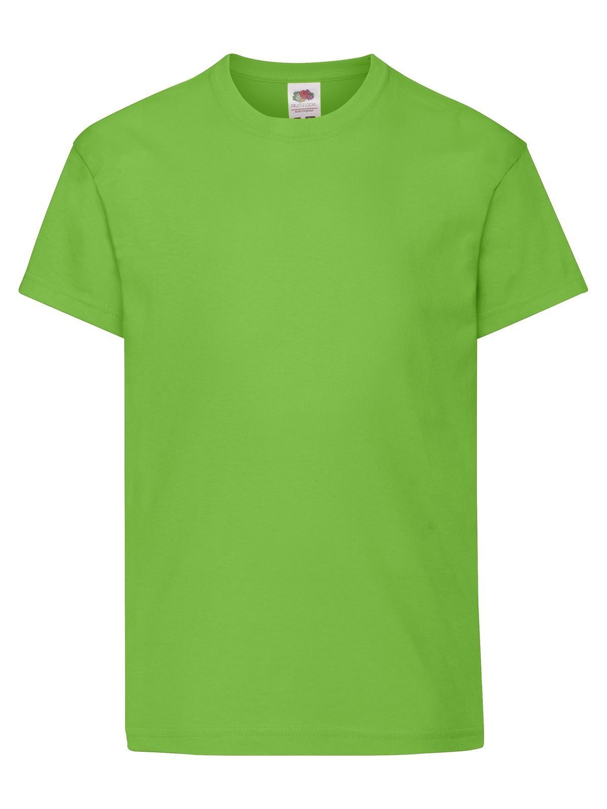 Original T Kinder T-Shirt – Fruit of the Loom – Farbe Lime – individuell veredelbar