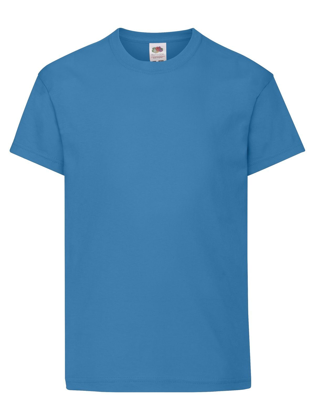 Original T Kinder T-Shirt – Fruit of the Loom – Farbe azure blue – individuell veredelbar
