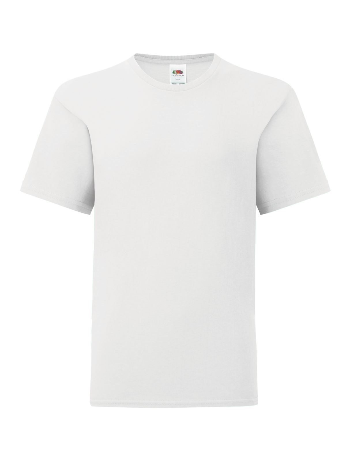 Iconic 150 T Kinder T-Shirt – Fruit of the Loom – Farbe Weiß – individuell veredelbar