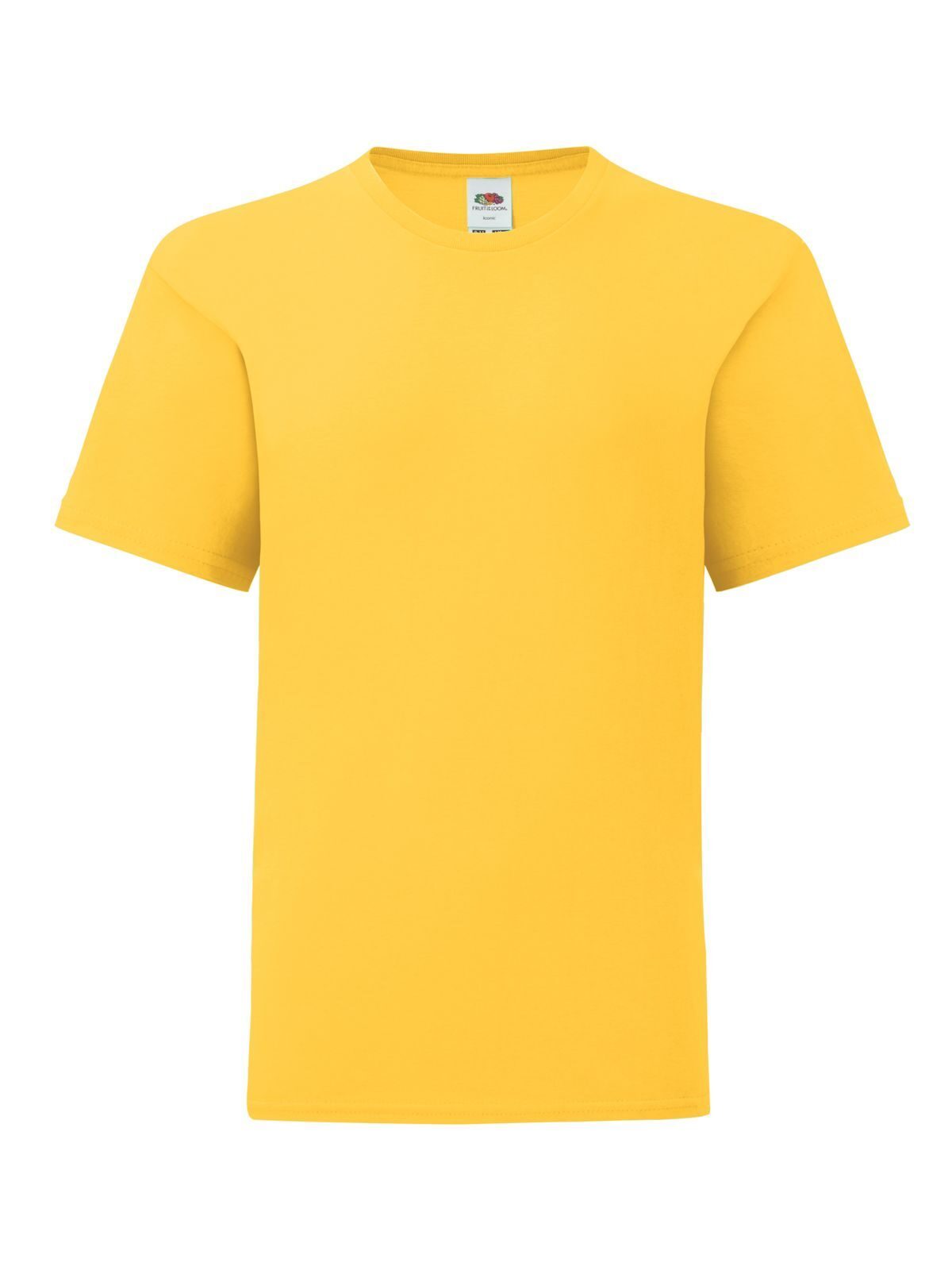 Iconic 150 T Kinder T-Shirt – Fruit of the Loom – Farbe sunflower – individuell veredelbar