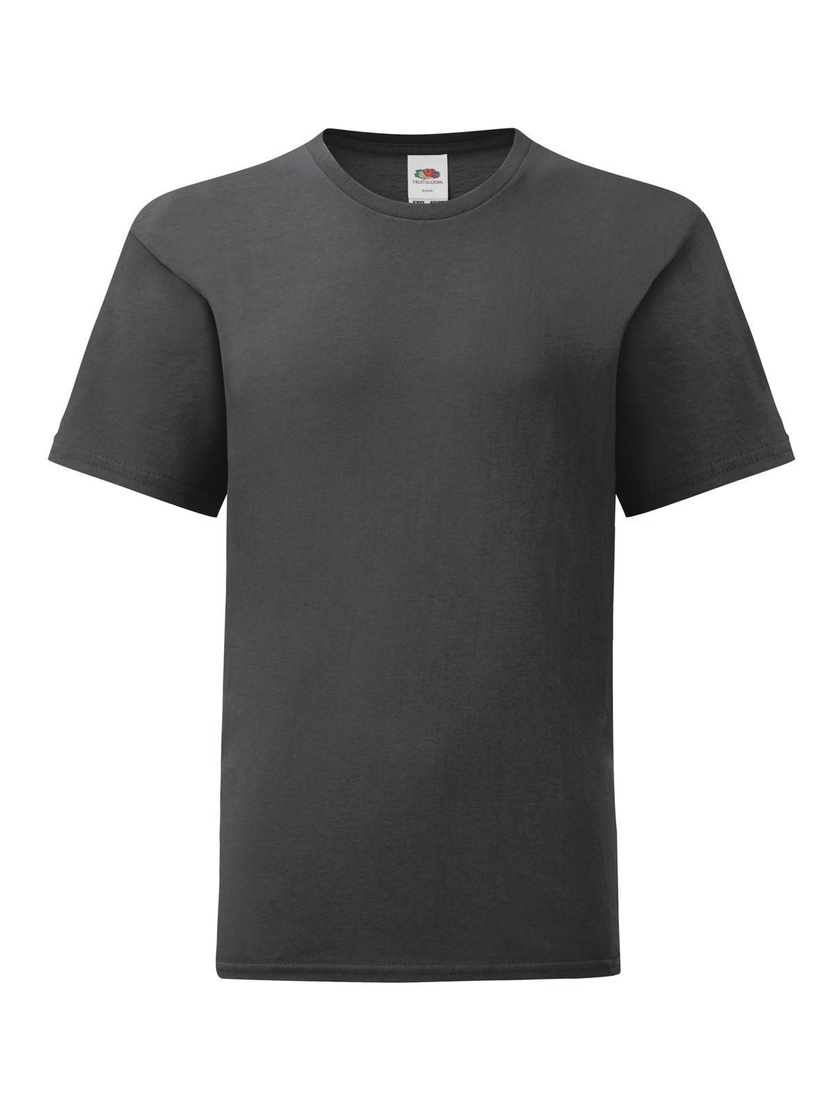 Iconic 150 T Kinder T-Shirt – Fruit of the Loom – Farbe light graphite – individuell veredelbar