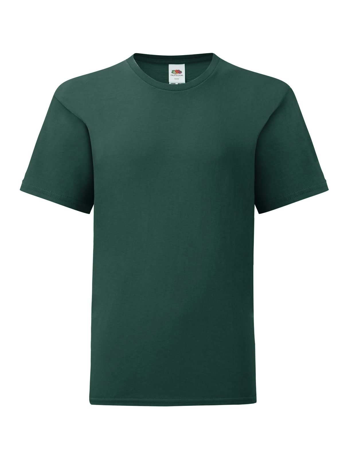 Iconic 150 T Kinder T-Shirt – Fruit of the Loom – Farbe Waldgrün – individuell veredelbar