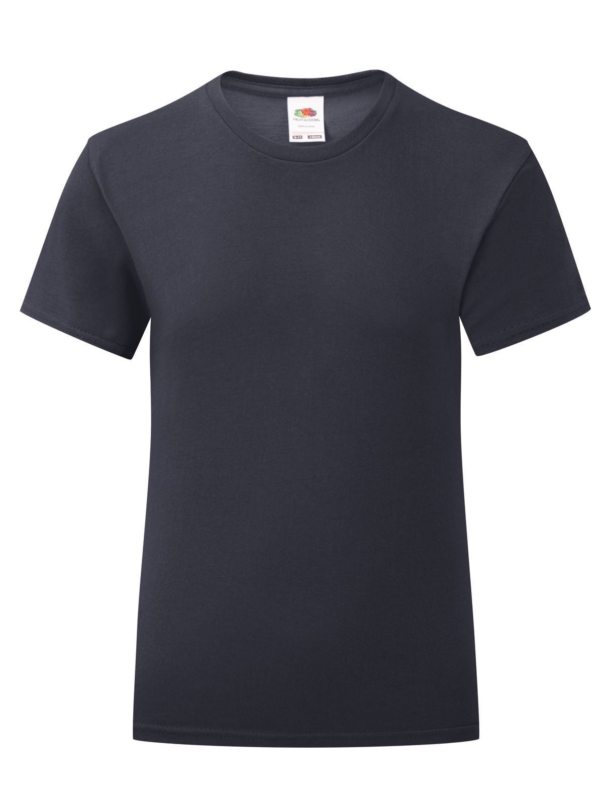 Girls Iconic T T-Shirt – Fruit of the Loom – Farbe deep navy – individuell veredelbar