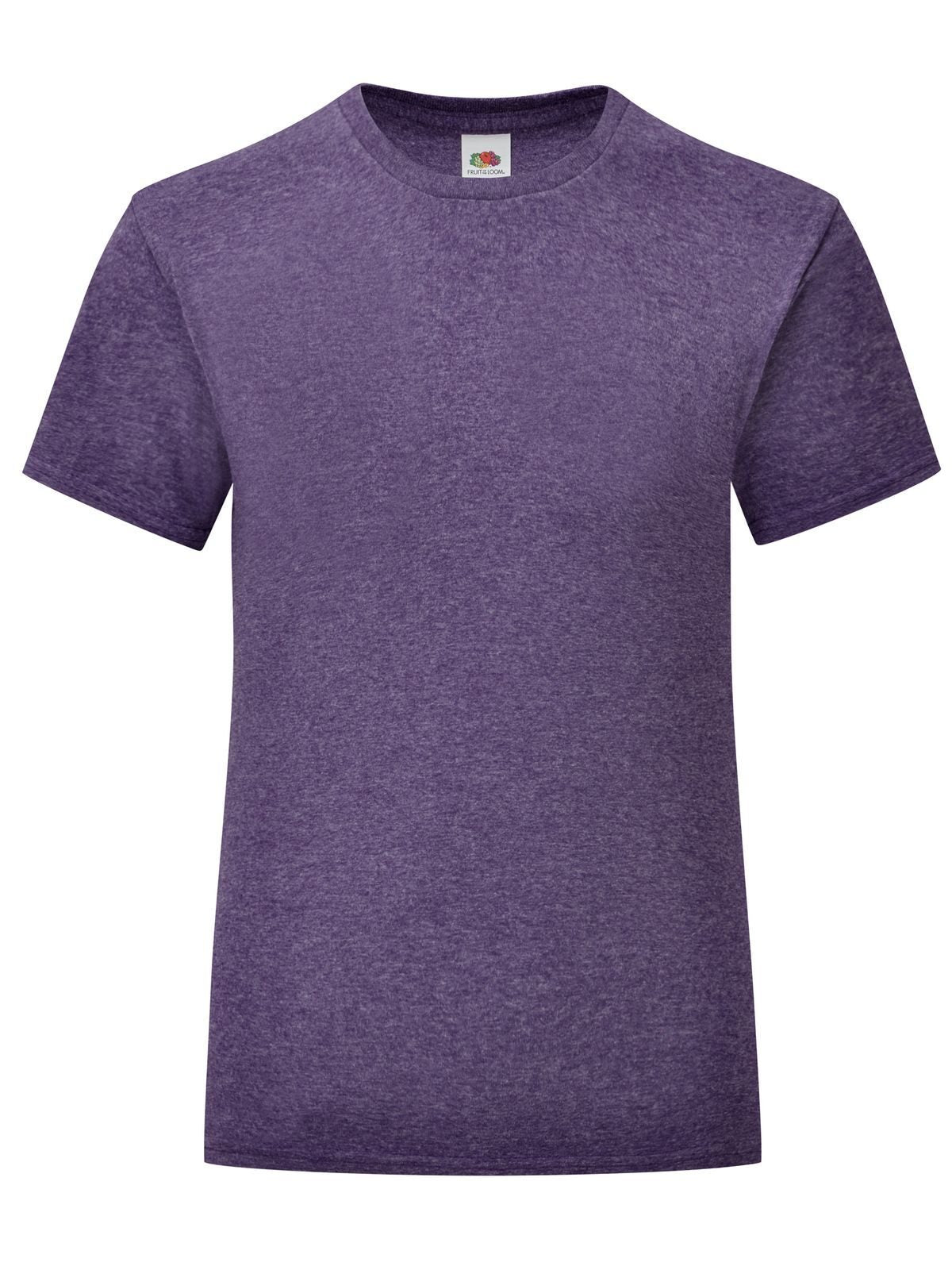 Girls Iconic T T-Shirt – Fruit of the Loom – Farbe heather purple – individuell veredelbar