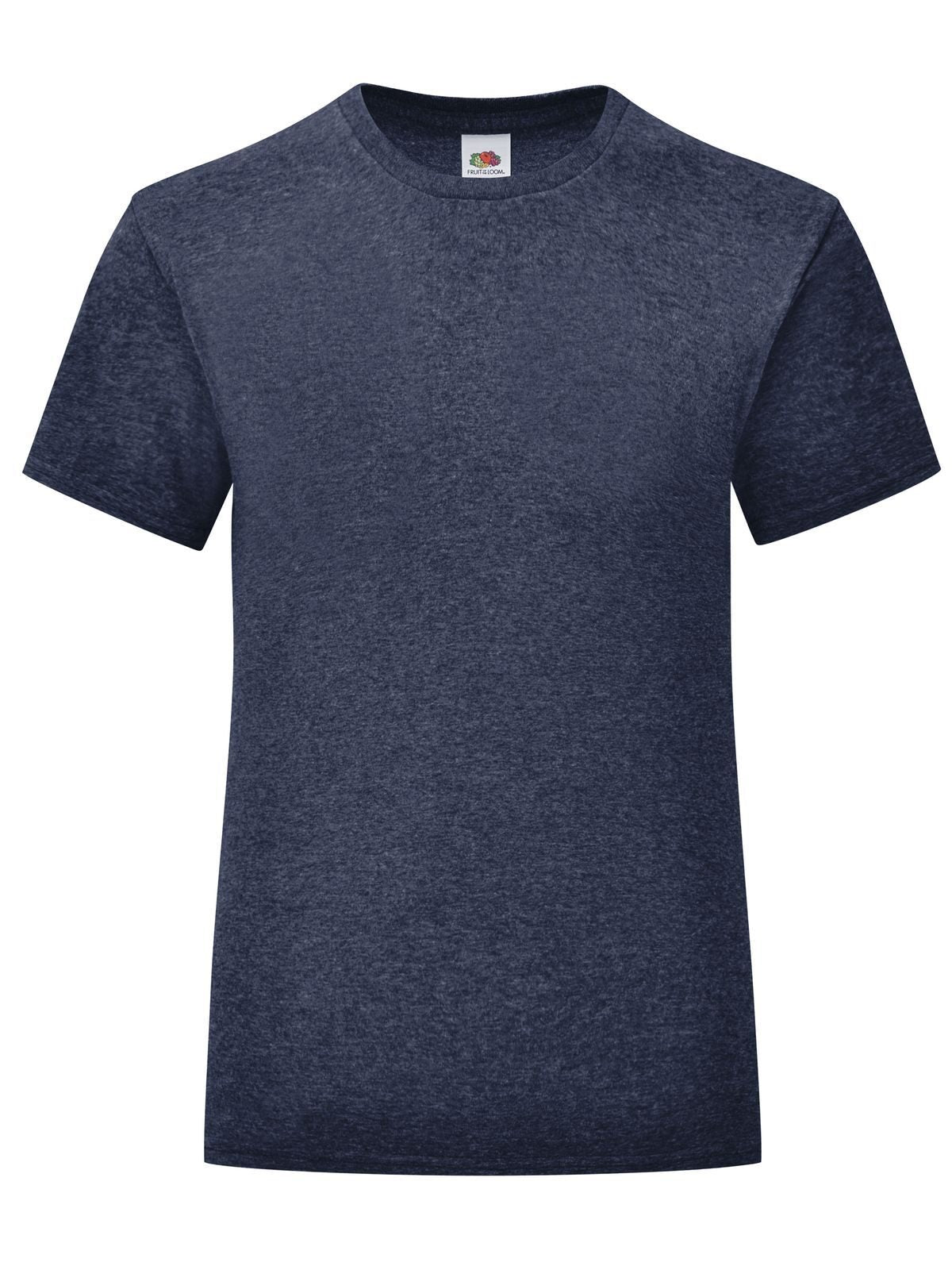 Girls Iconic T T-Shirt – Fruit of the Loom – Farbe vintage heather navy – individuell veredelbar