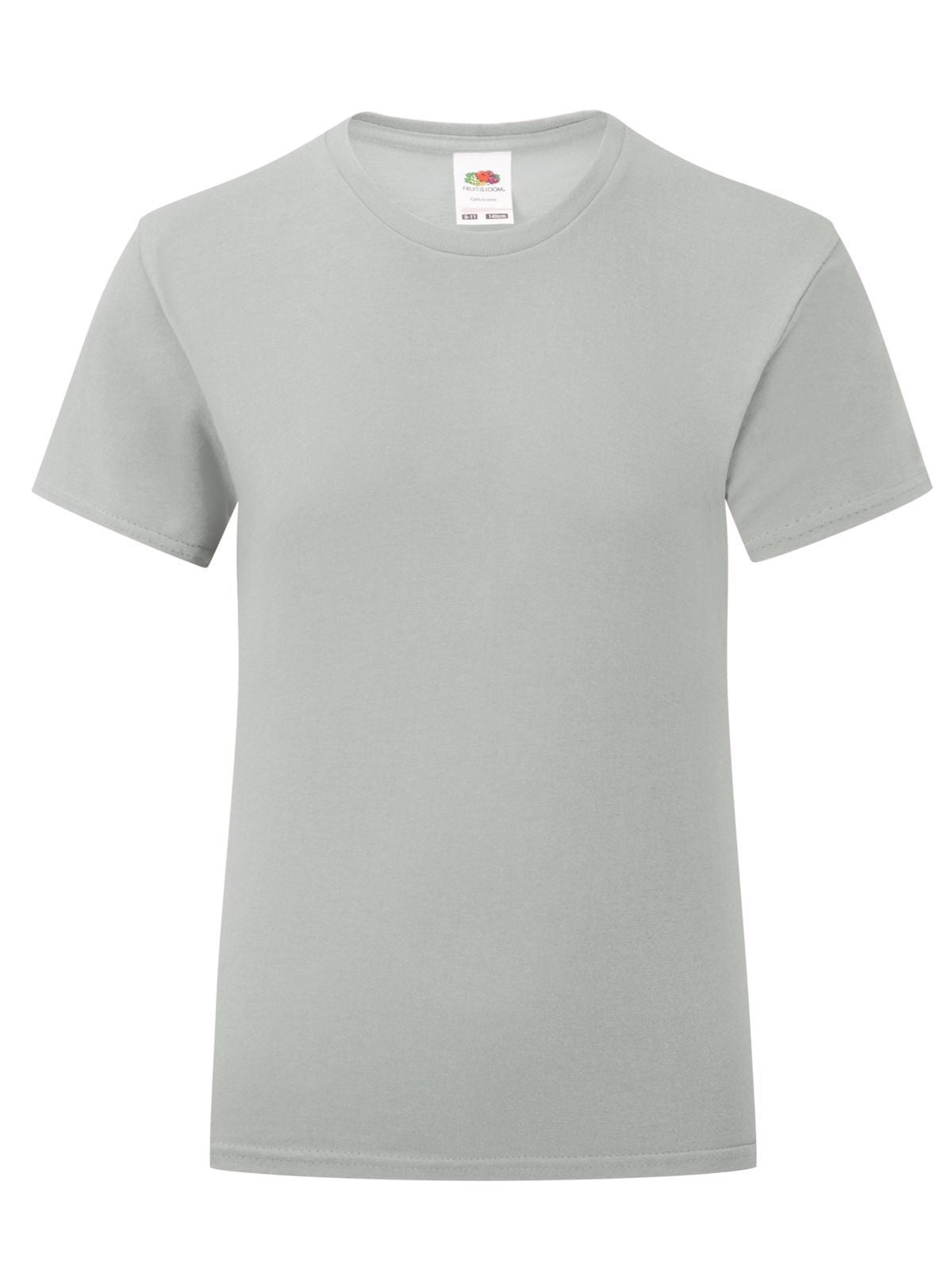 Girls Iconic T T-Shirt – Fruit of the Loom – Farbe zinc – individuell veredelbar