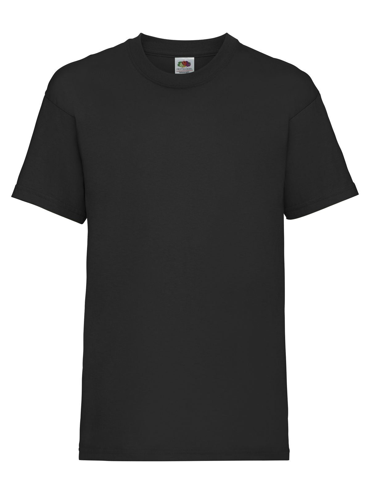 Valueweight T Kinder T-Shirt – Fruit of the Loom – Farbe Schwarz – individuell veredelbar