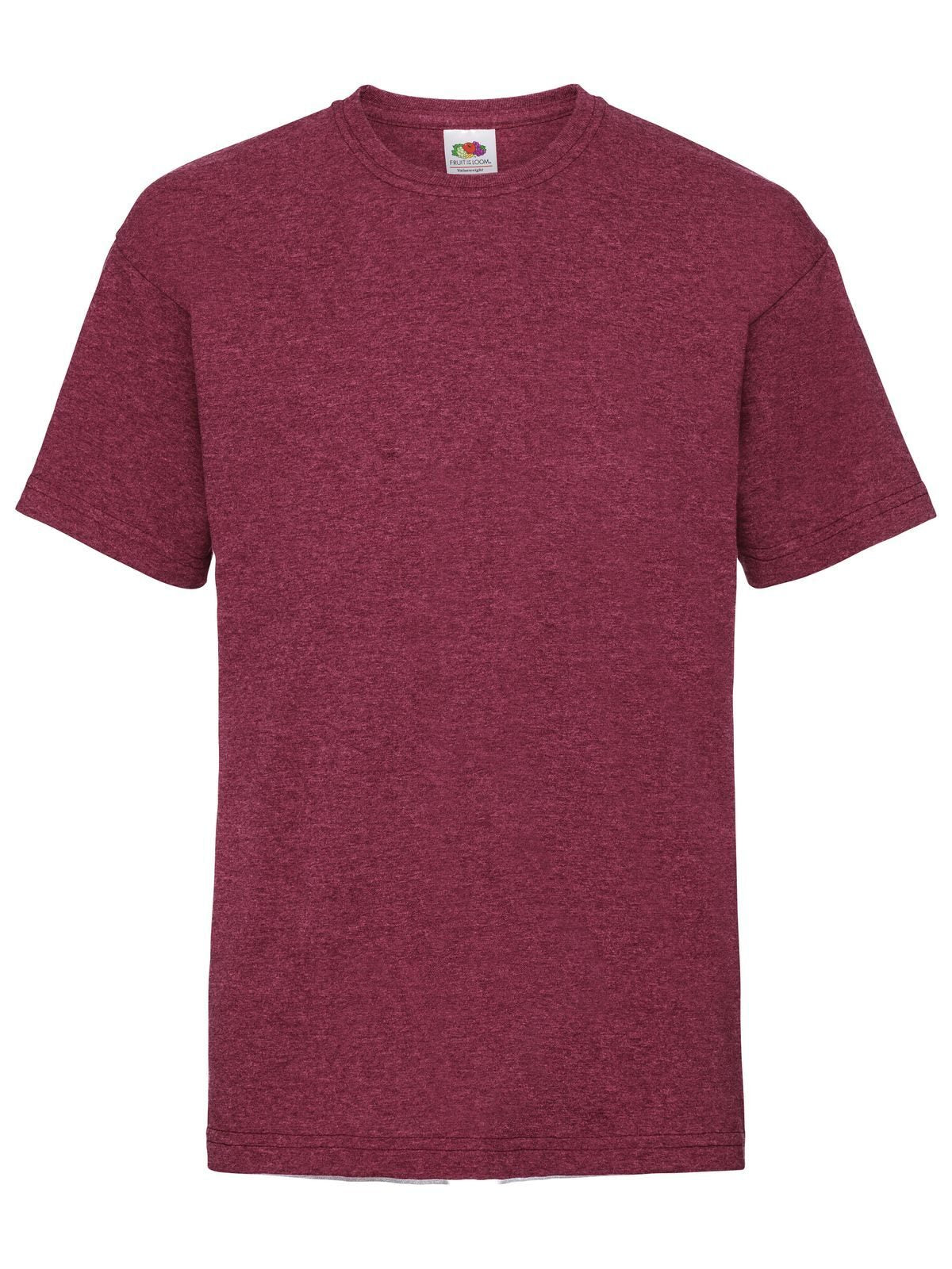 Valueweight T Kinder T-Shirt – Fruit of the Loom – Farbe vintage heather red – individuell veredelbar