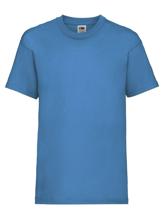 Valueweight T Kinder T-Shirt – Fruit of the Loom – Farbe azure blue – individuell veredelbar