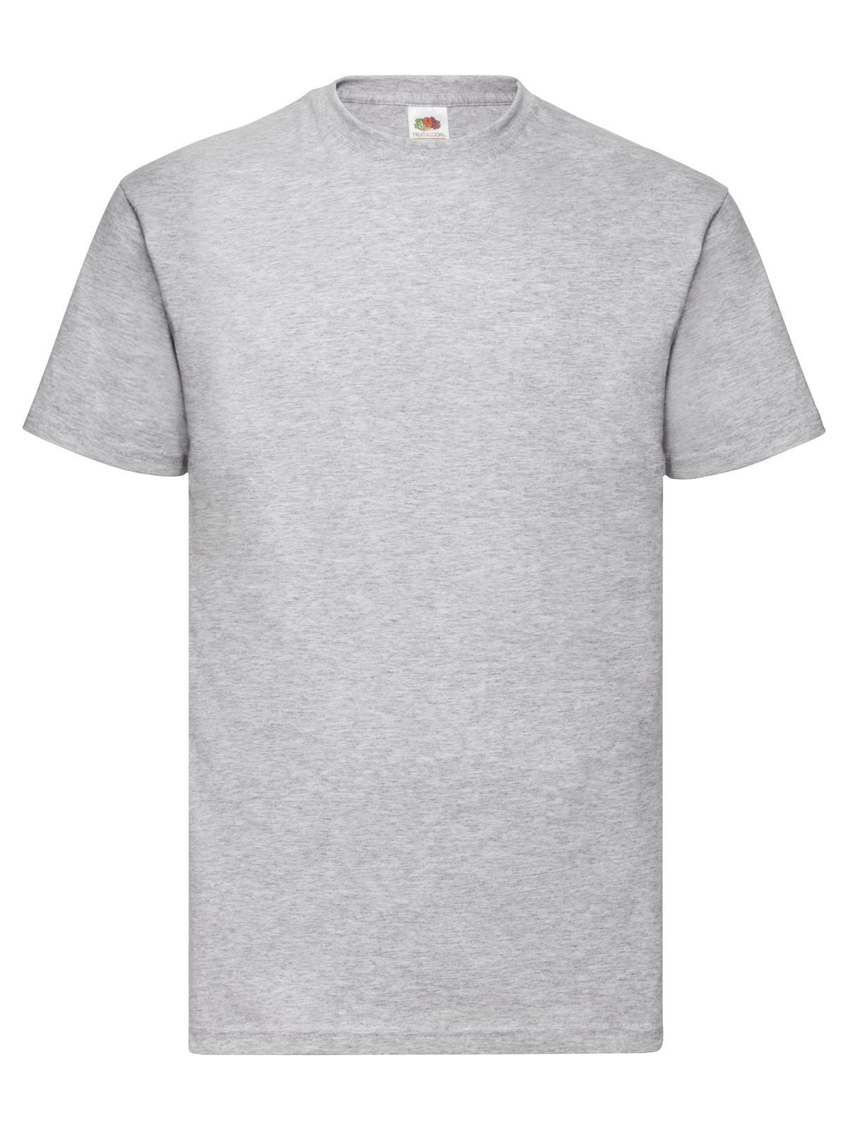 Valueweight T T-Shirt – Fruit of the Loom – Farbe heather grey – individuell veredelbar