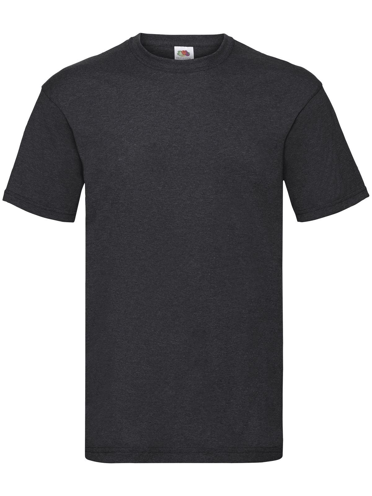 Valueweight T T-Shirt – Fruit of the Loom – Farbe grigio melange scuro – individuell veredelbar