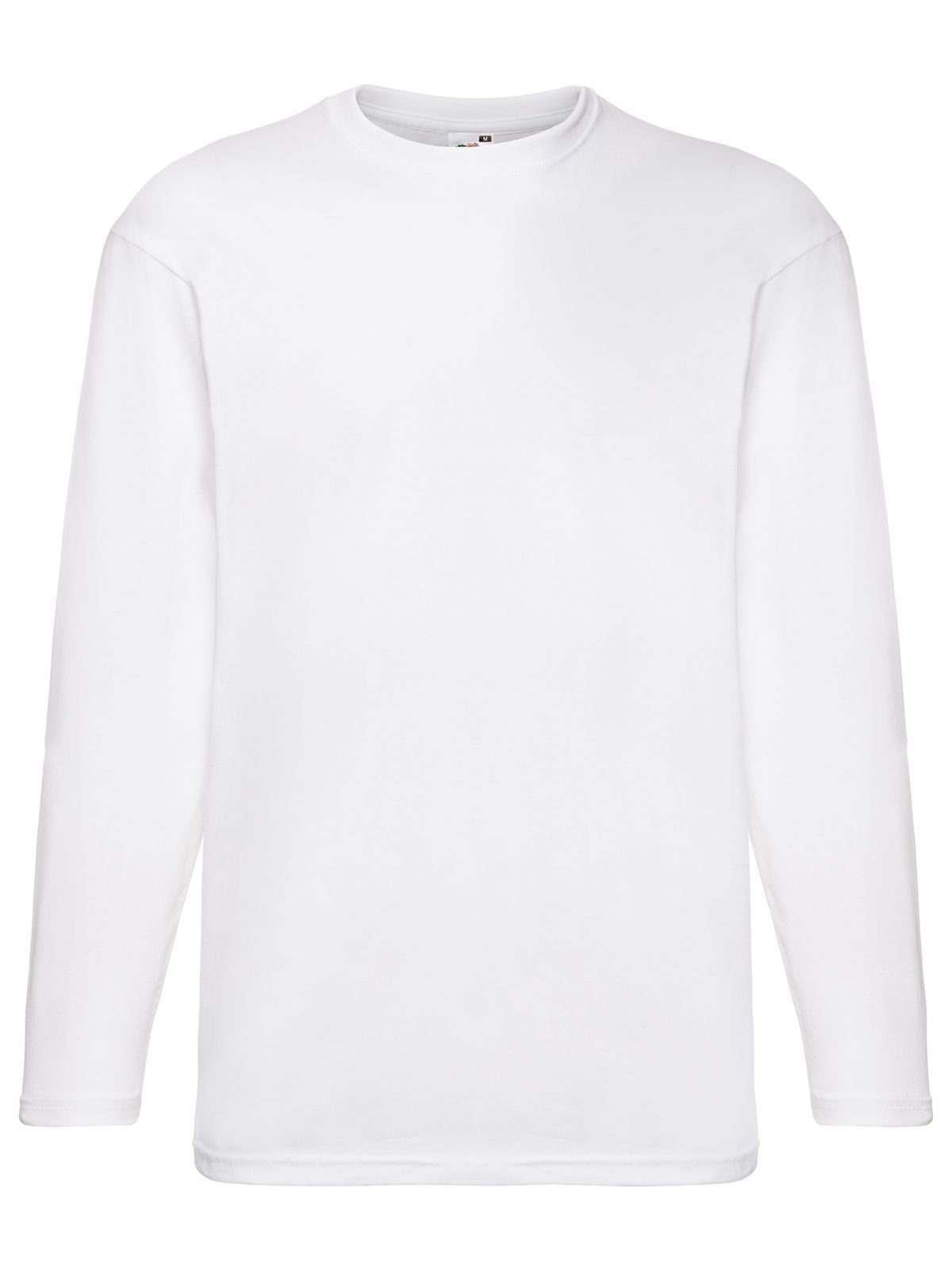 Valueweight Long Sleeve T T-Shirt – Fruit of the Loom – Farbe Weiß – individuell veredelbar