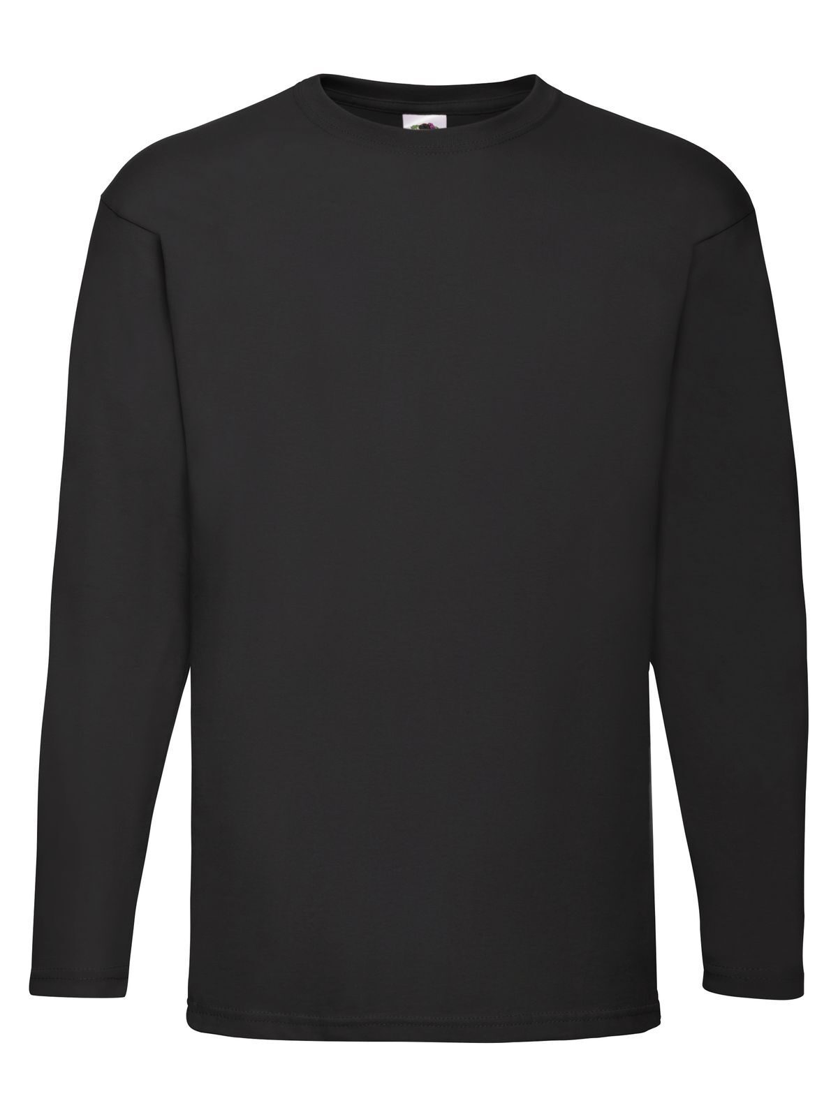 Valueweight Long Sleeve T T-Shirt – Fruit of the Loom – Farbe Schwarz – individuell veredelbar