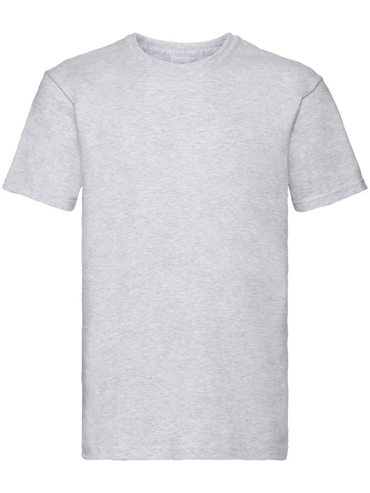 Super Premium T T-Shirt – Fruit of the Loom – Farbe ash – individuell veredelbar