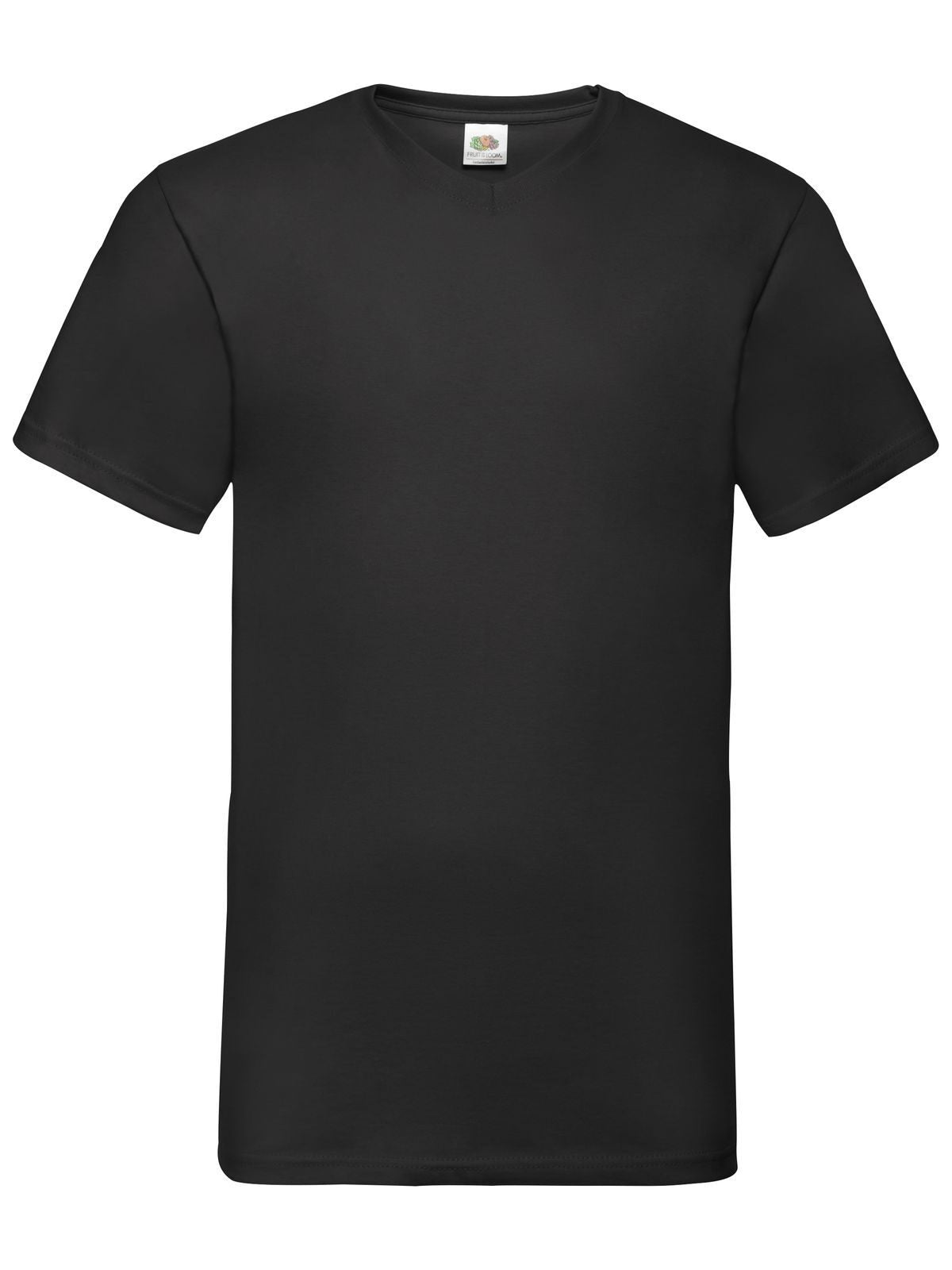 Valueweight V-Neck T T-Shirt – Fruit of the Loom – Farbe Schwarz – individuell veredelbar