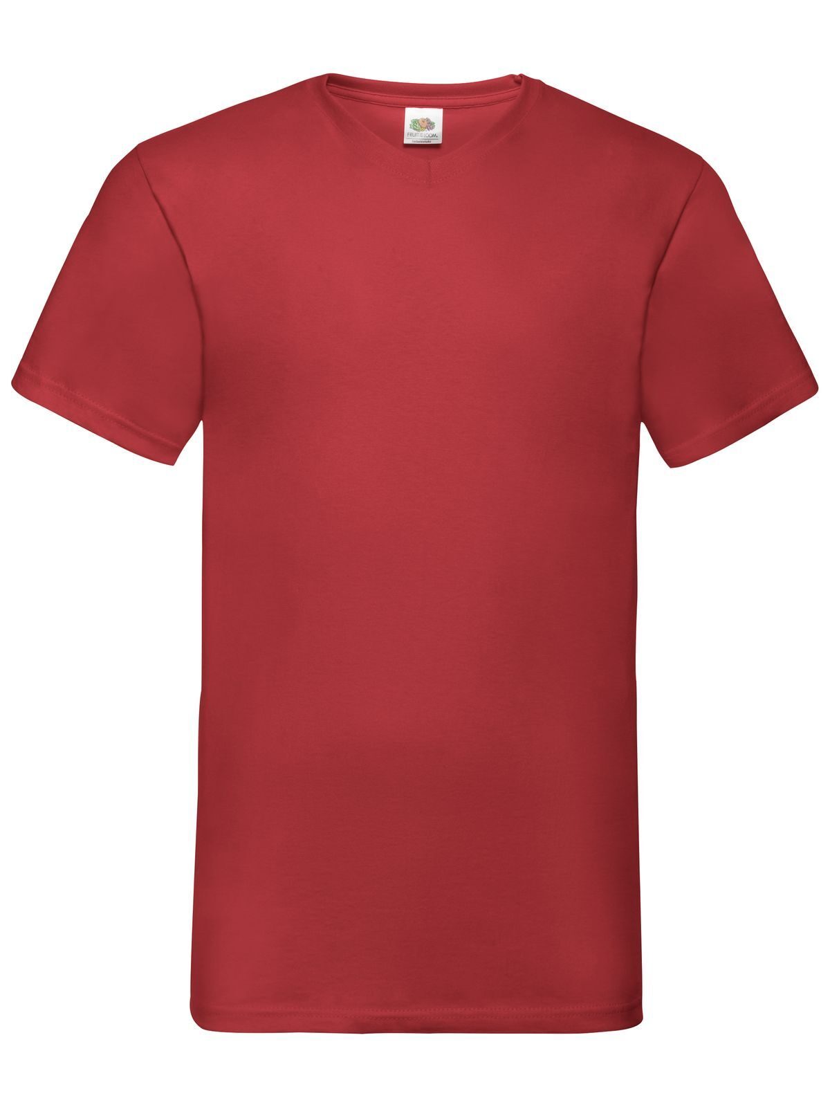 Valueweight V-Neck T T-Shirt – Fruit of the Loom – Farbe Rot – individuell veredelbar