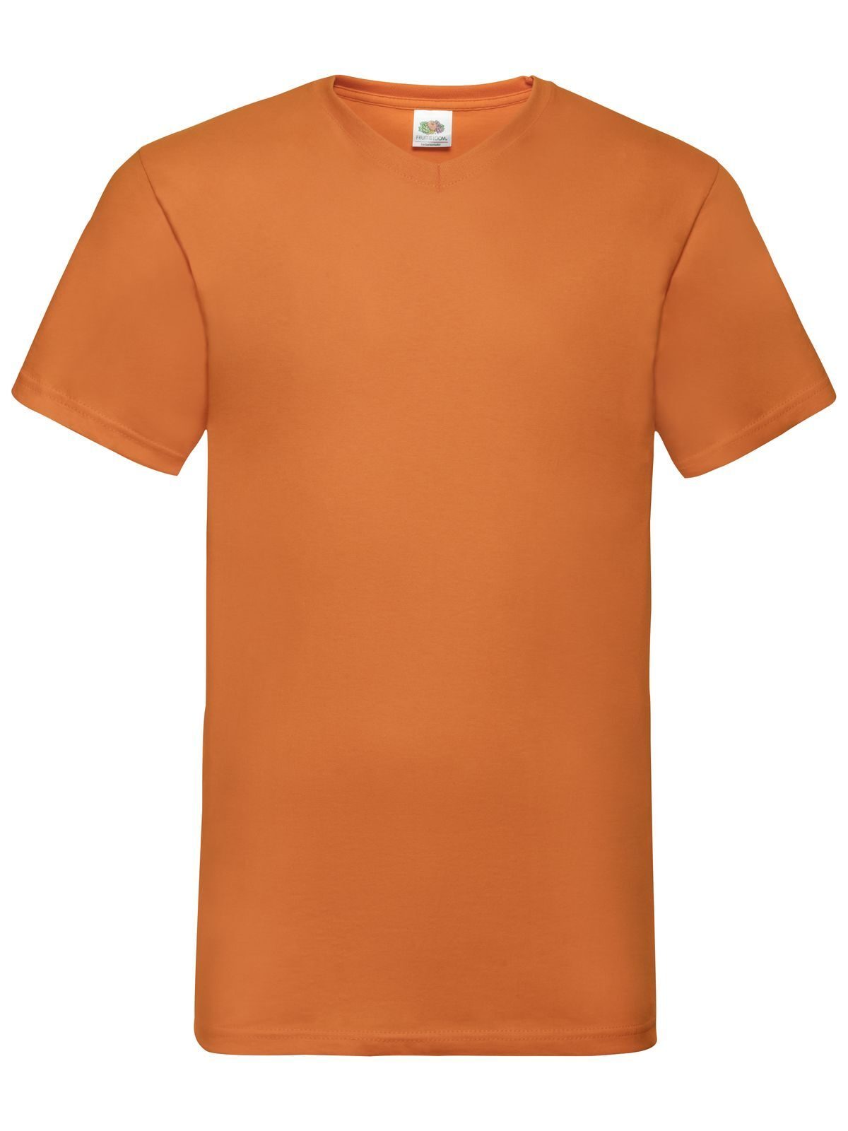 Valueweight V-Neck T T-Shirt – Fruit of the Loom – Farbe Orange – individuell veredelbar