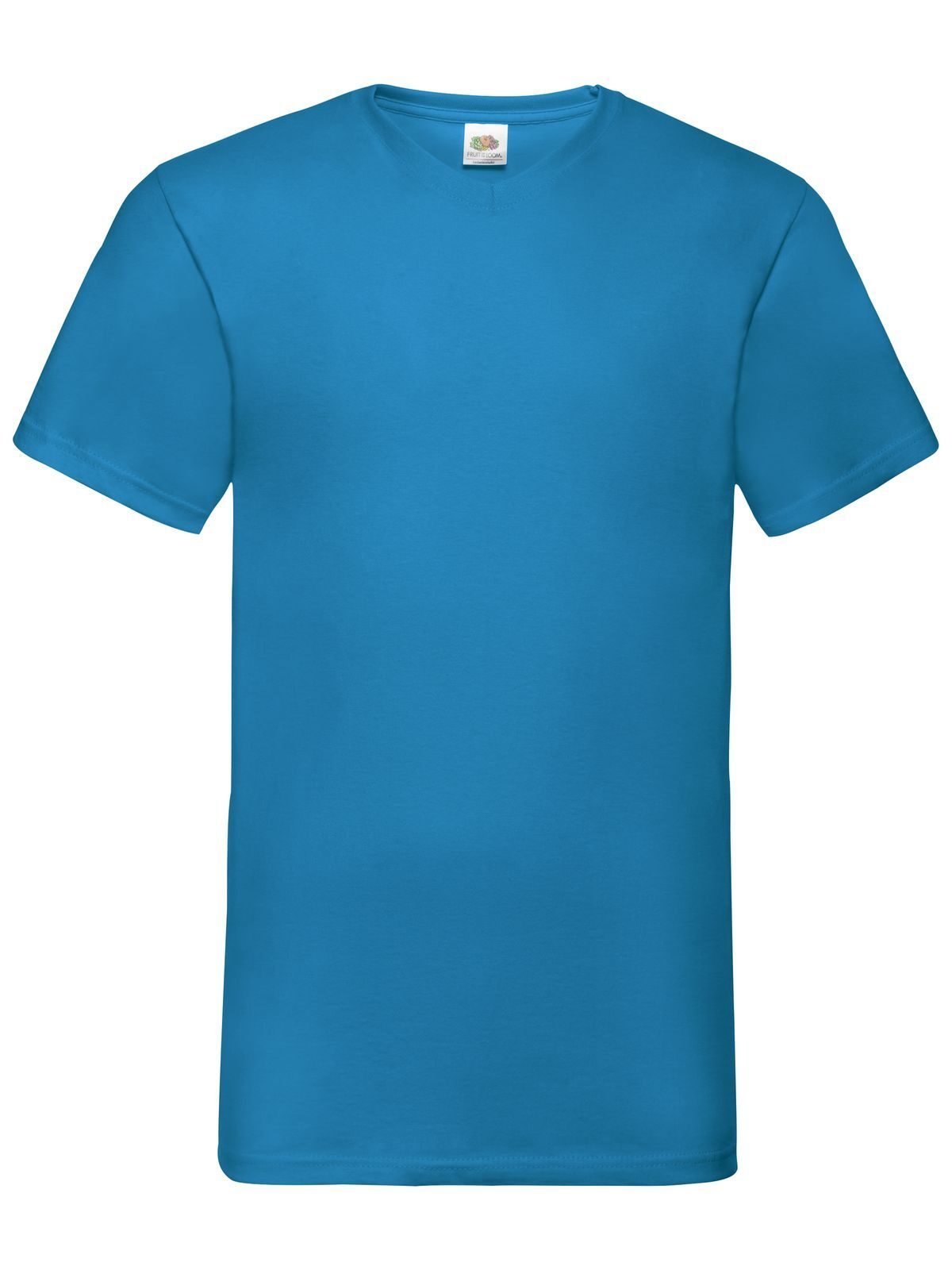 Valueweight V-Neck T T-Shirt – Fruit of the Loom – Farbe azure blue – individuell veredelbar