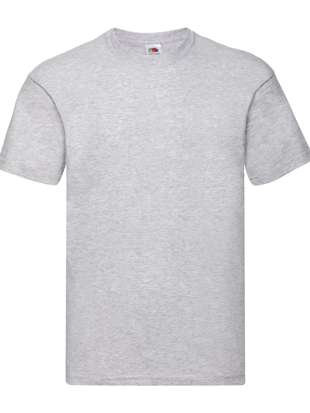 Original T T-Shirt – Fruit of the Loom – Farbe heather grey – individuell veredelbar