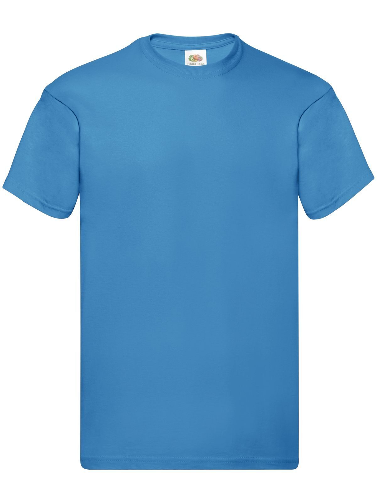 Original T T-Shirt – Fruit of the Loom – Farbe azure blue – individuell veredelbar