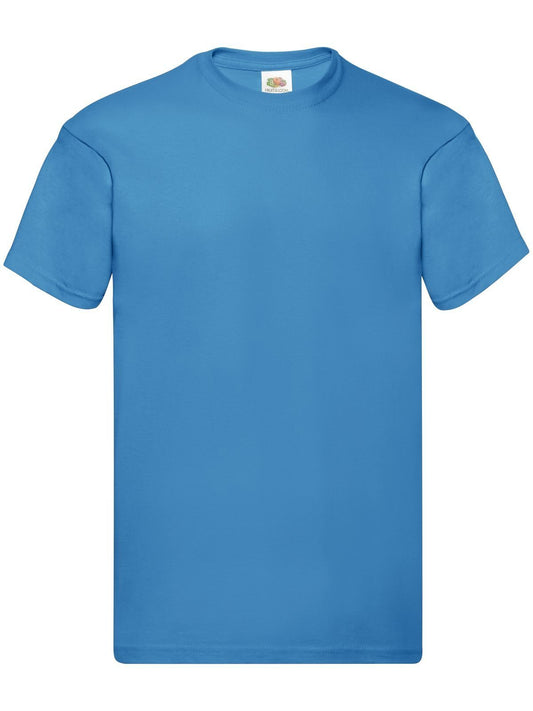 Original T T-Shirt – Fruit of the Loom – Farbe azure blue – individuell veredelbar
