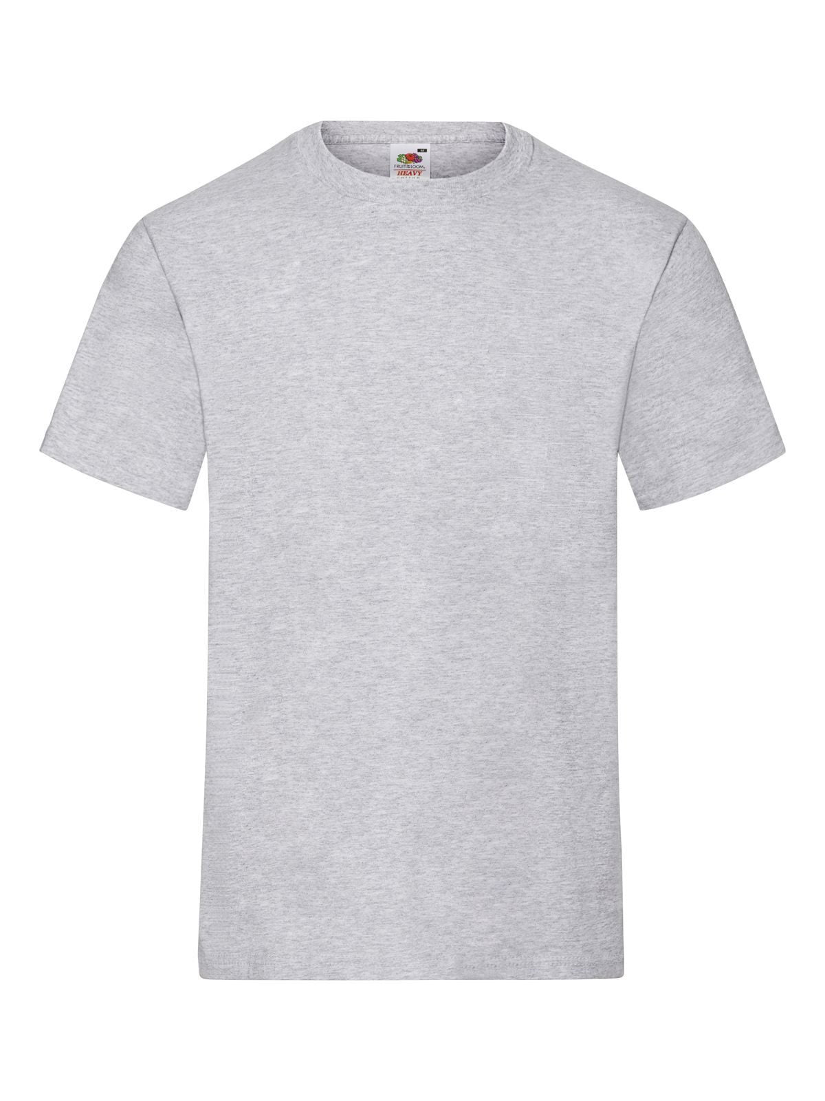 Heavy T T-Shirt – Fruit of the Loom – Farbe heather grey – individuell veredelbar