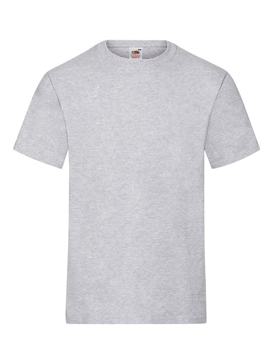 Heavy T T-Shirt – Fruit of the Loom – Farbe heather grey – individuell veredelbar