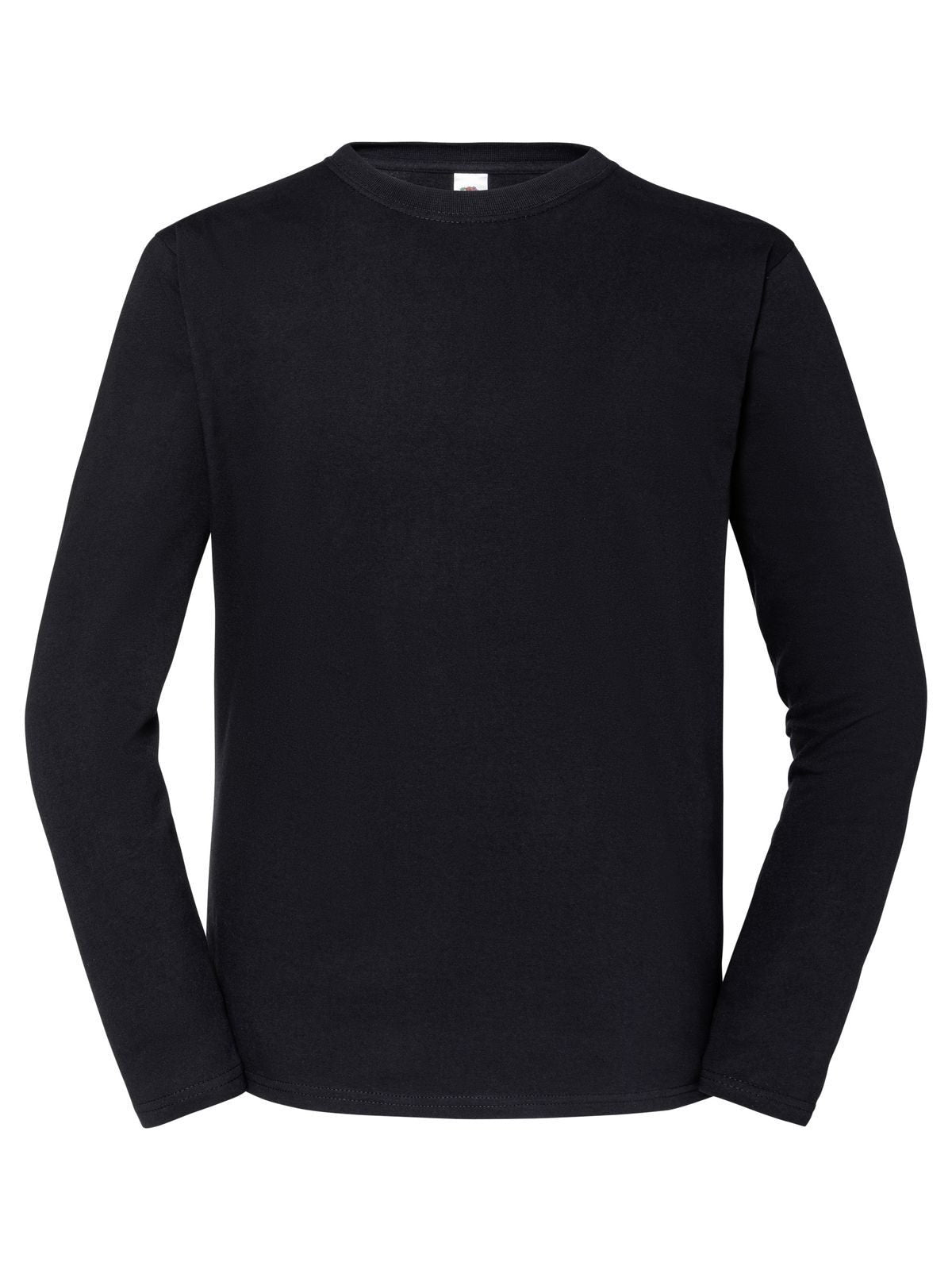 Iconic 195 Long Sleeve T Herren T-Shirt – Fruit of the Loom – Farbe Schwarz – individuell veredelbar