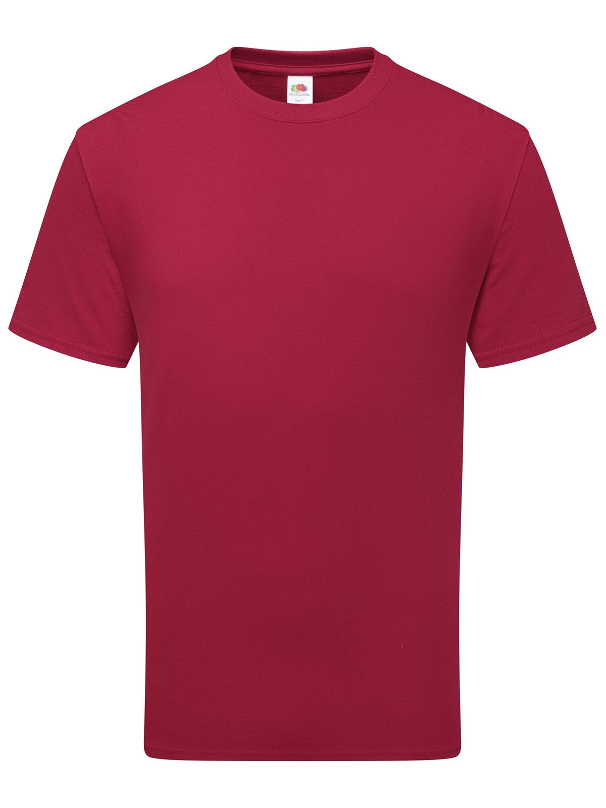 Pure cotton T T-Shirt – Fruit of the Loom – Farbe cranberry – individuell veredelbar