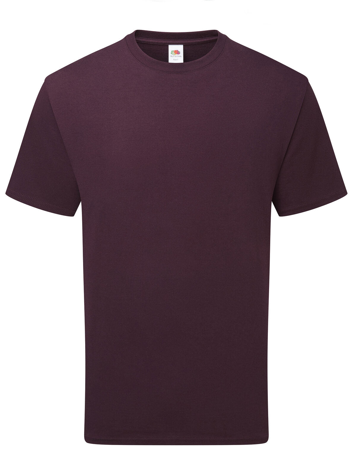 Pure cotton T T-Shirt – Fruit of the Loom – Farbe dark plum – individuell veredelbar