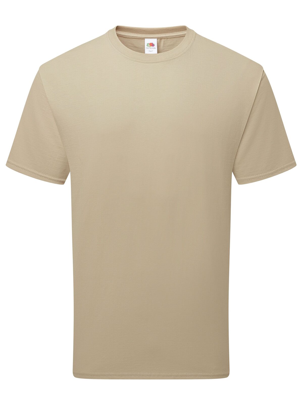 Pure cotton T T-Shirt – Fruit of the Loom – Farbe desert sand – individuell veredelbar