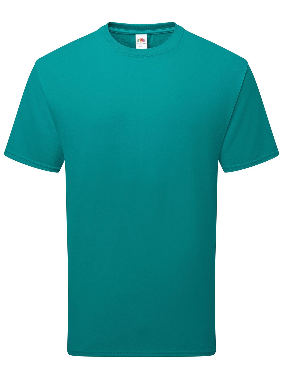 Pure cotton T T-Shirt – Fruit of the Loom – Farbe ocean teal – individuell veredelbar
