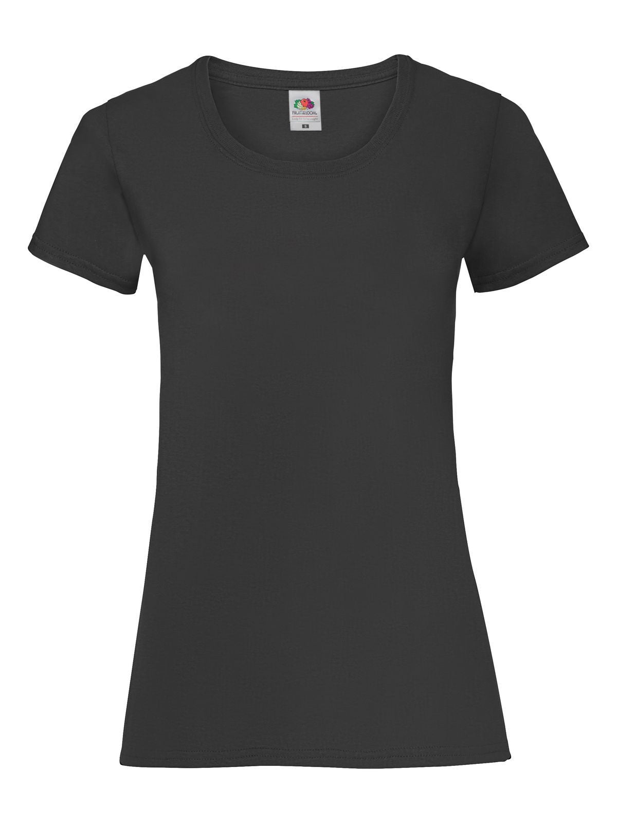 Valueweight T Damen T-Shirt – Fruit of the Loom – Farbe Schwarz – individuell veredelbar