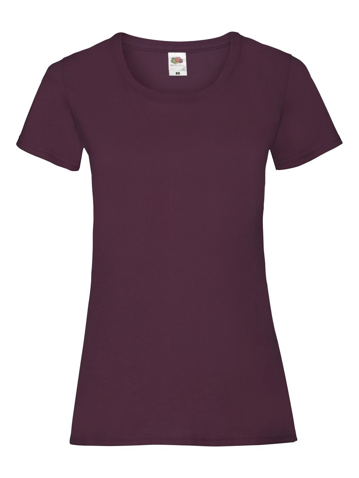 Valueweight T Damen T-Shirt – Fruit of the Loom – Farbe Burgundy – individuell veredelbar
