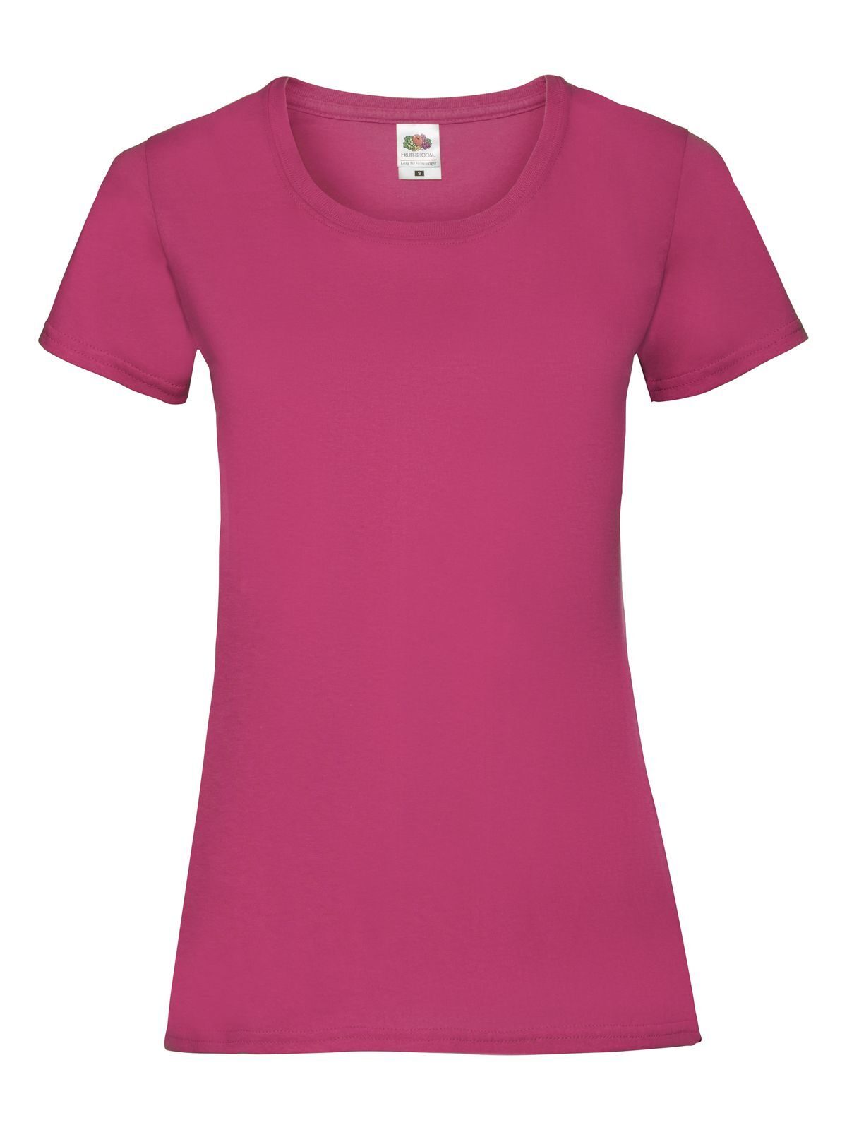 Valueweight T Damen T-Shirt – Fruit of the Loom – Farbe Fuchsia – individuell veredelbar