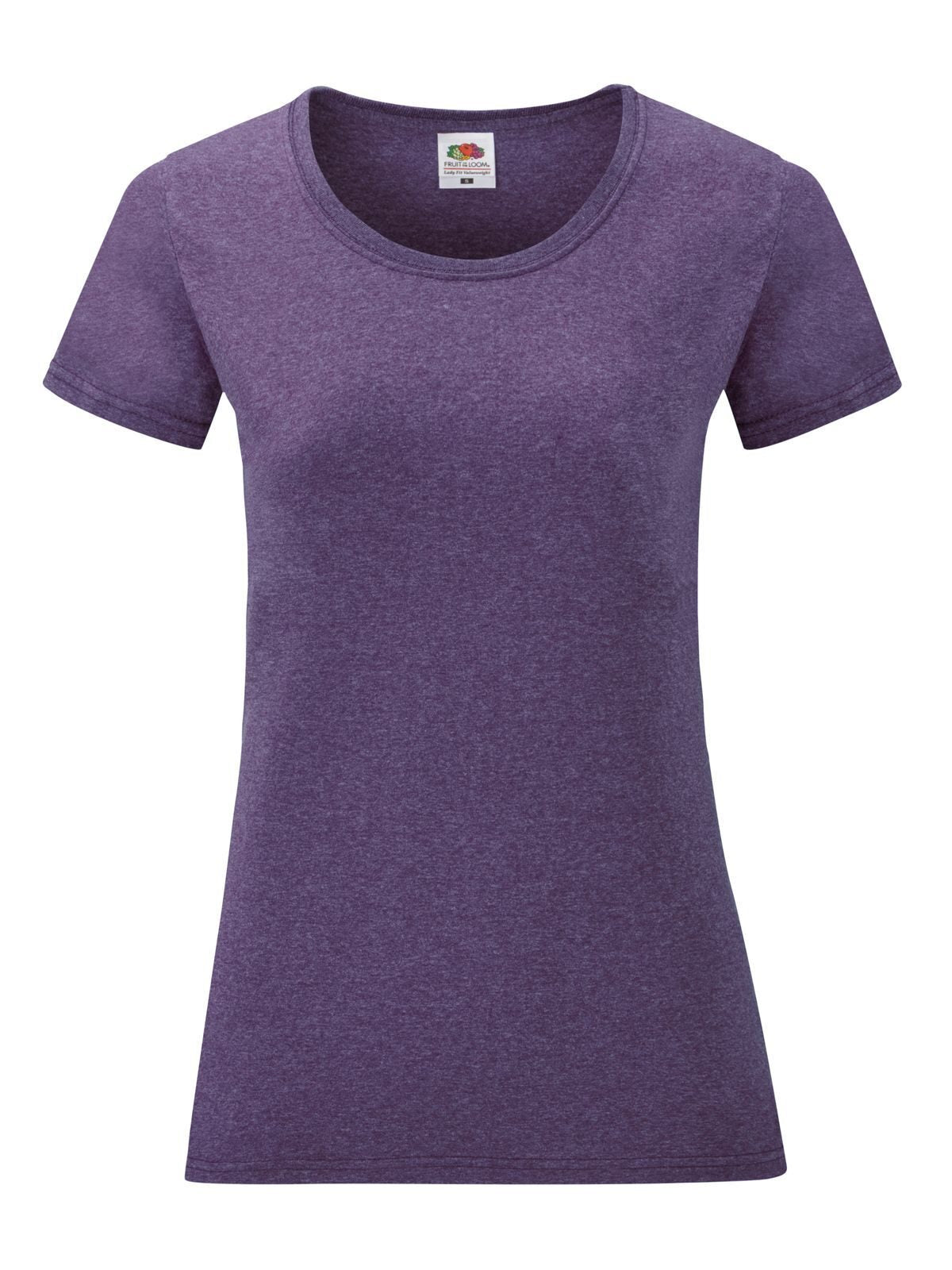 Valueweight T Damen T-Shirt – Fruit of the Loom – Farbe heather purple – individuell veredelbar