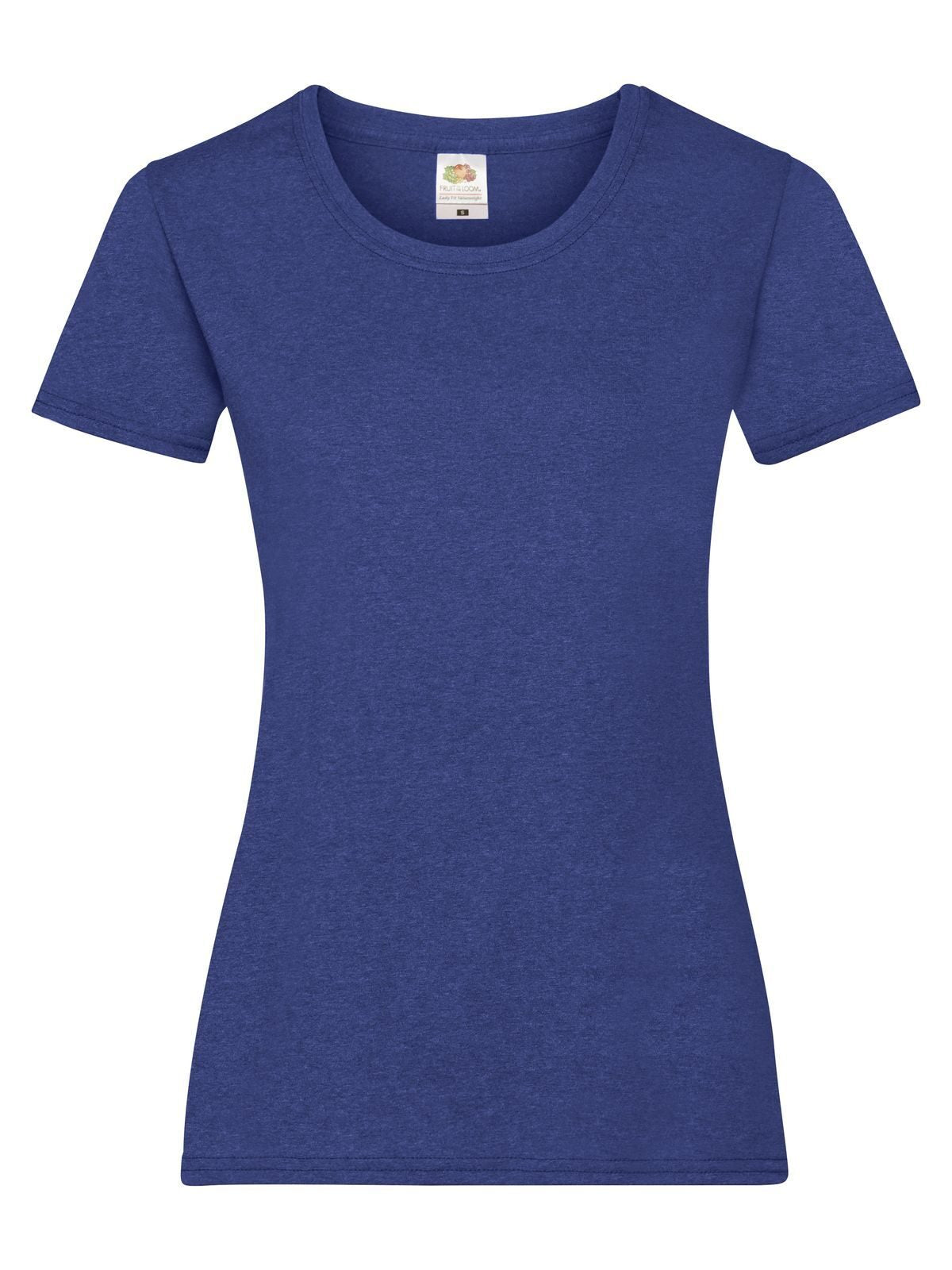 Valueweight T Damen T-Shirt – Fruit of the Loom – Farbe retro heather royal – individuell veredelbar
