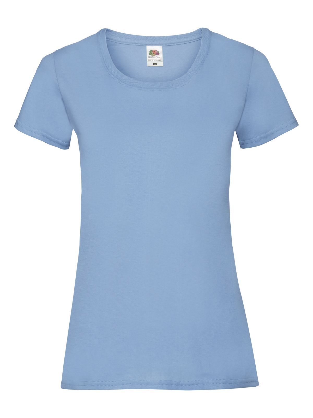 Valueweight T Damen T-Shirt – Fruit of the Loom – Farbe Hellblau – individuell veredelbar