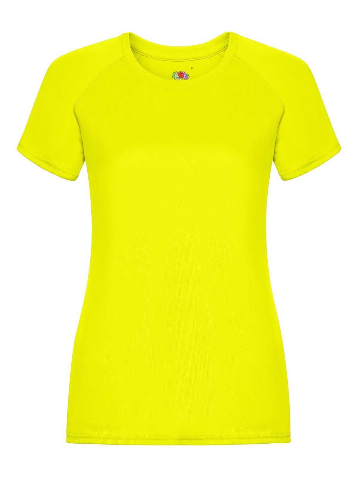 Performance T Damen T-Shirt – Fruit of the Loom – Farbe bright yellow – individuell veredelbar