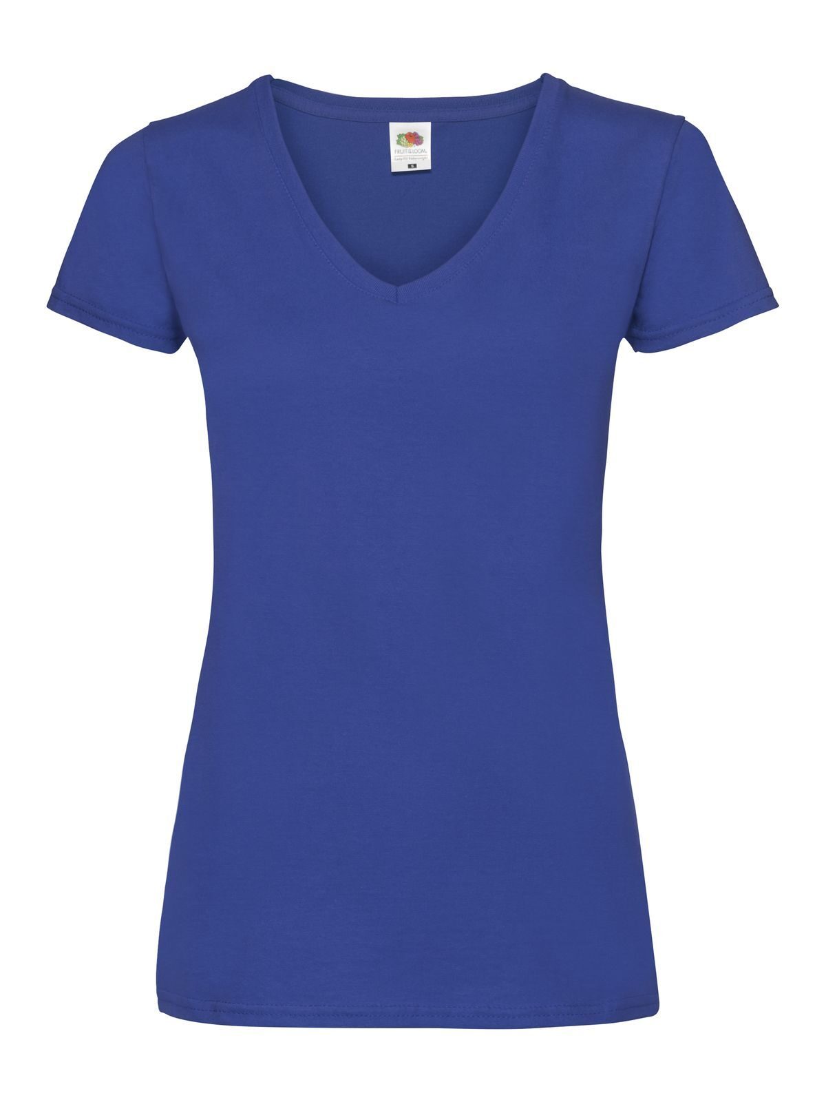 Valueweight V-Neck T Damen T-Shirt – Fruit of the Loom – Farbe Royalblau – individuell veredelbar