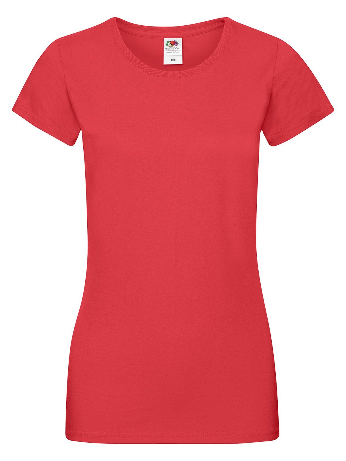 Sofspun T Damen T-Shirt – Fruit of the Loom – Farbe Rot – individuell veredelbar