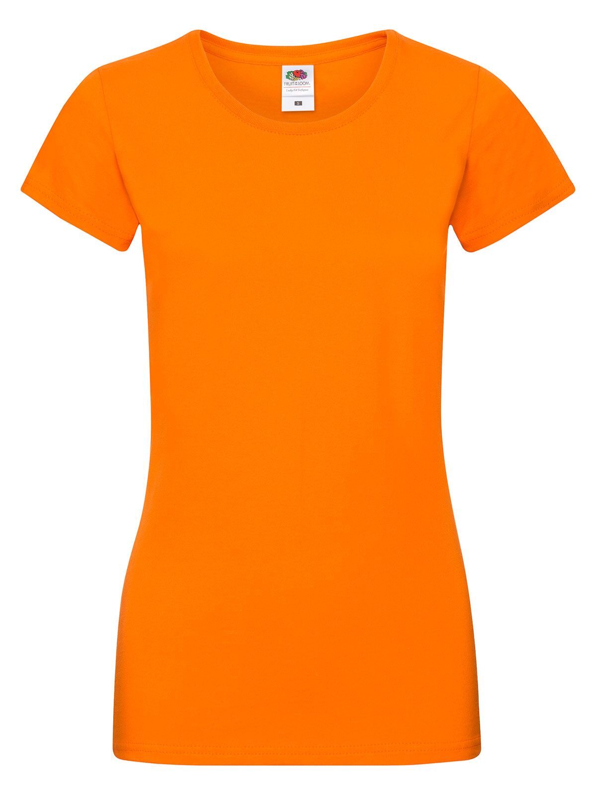 Sofspun T Damen T-Shirt – Fruit of the Loom – Farbe Orange – individuell veredelbar