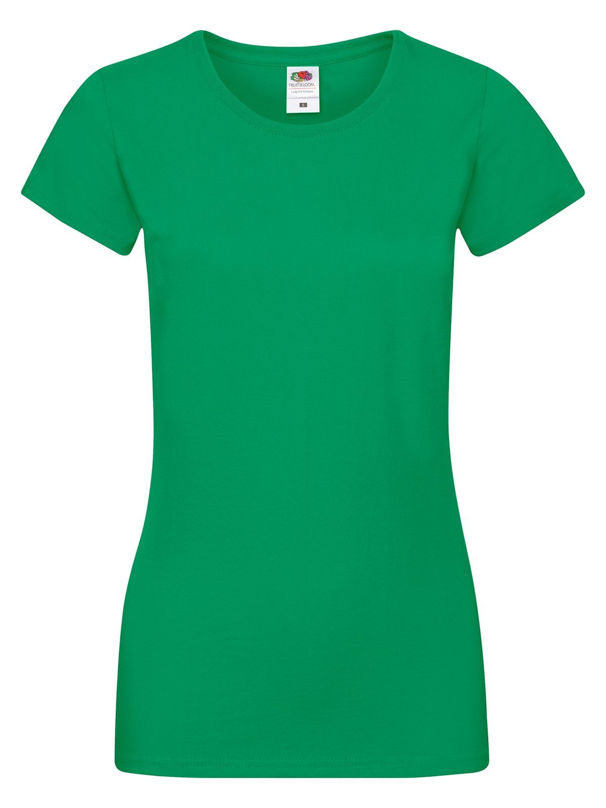 Sofspun T Damen T-Shirt – Fruit of the Loom – Farbe Kellygrün – individuell veredelbar