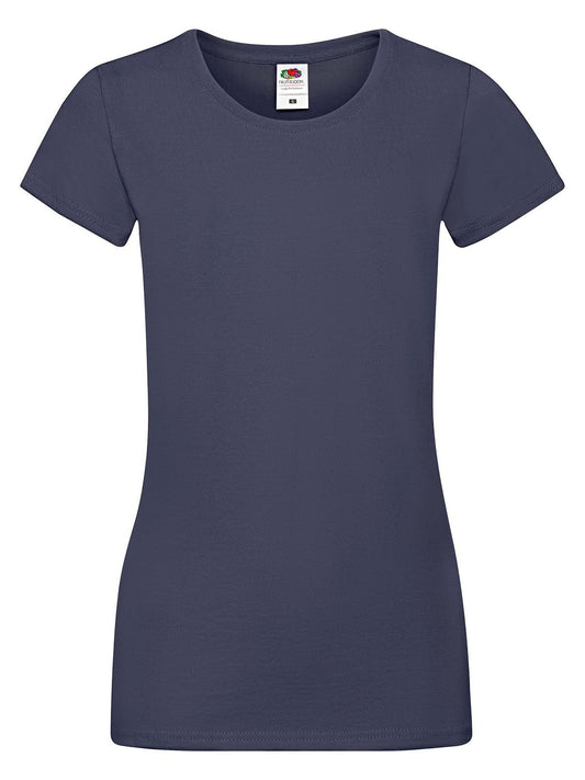 Sofspun T Damen T-Shirt – Fruit of the Loom – Farbe deep navy – individuell veredelbar