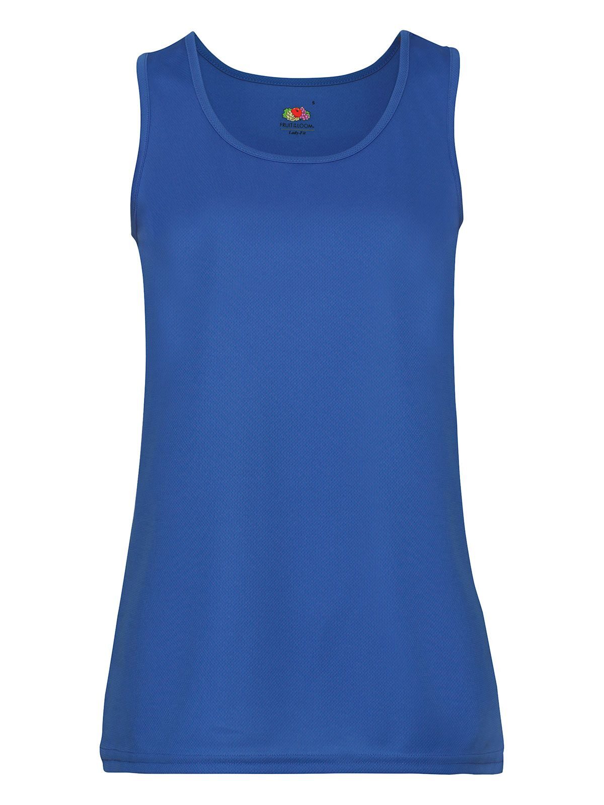Performance Vest Damen T-Shirt – Fruit of the Loom – Farbe Royalblau – individuell veredelbar
