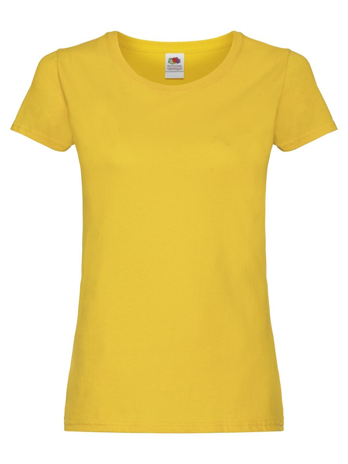Original T Damen T-Shirt – Fruit of the Loom – Farbe sunflower – individuell veredelbar