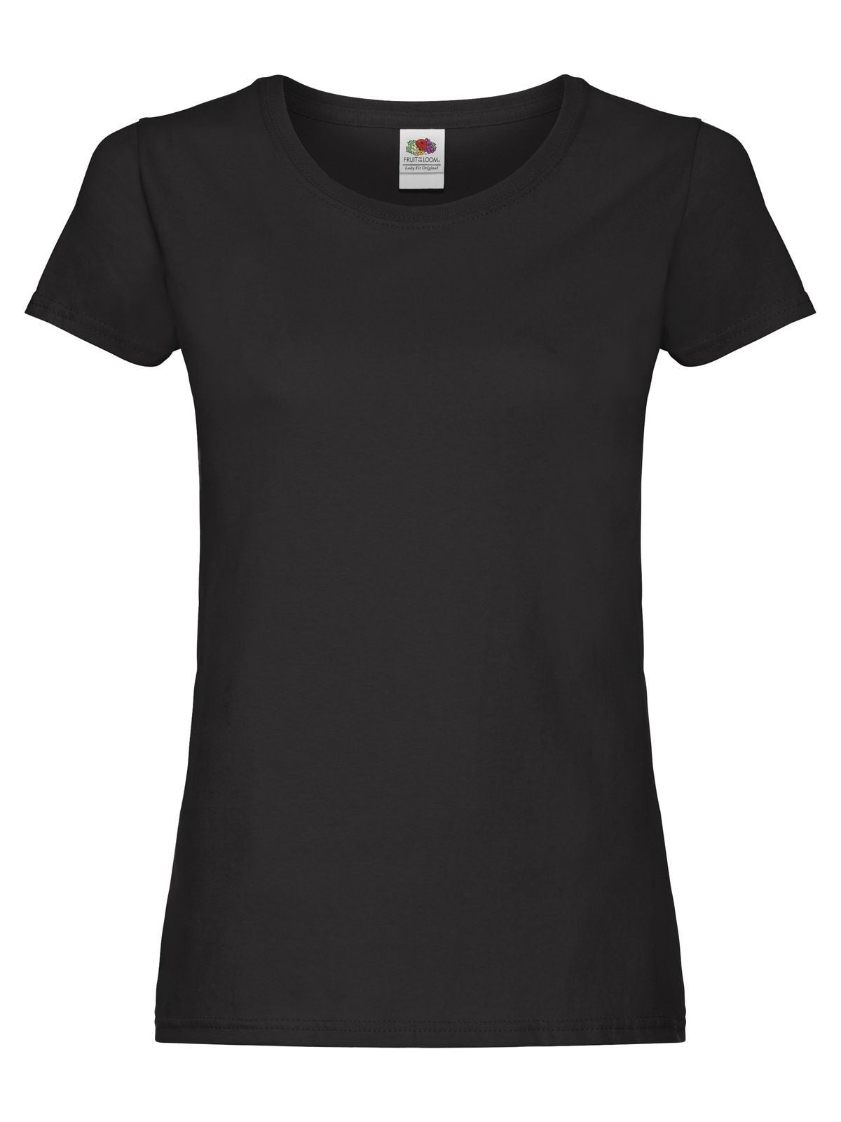 Original T Damen T-Shirt – Fruit of the Loom – Farbe Schwarz – individuell veredelbar